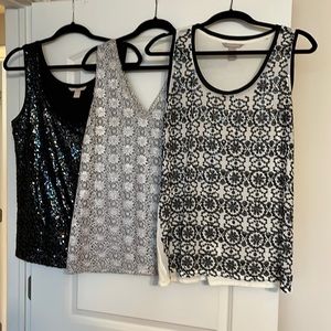 3 in a bundle of banana republic dress tops!!